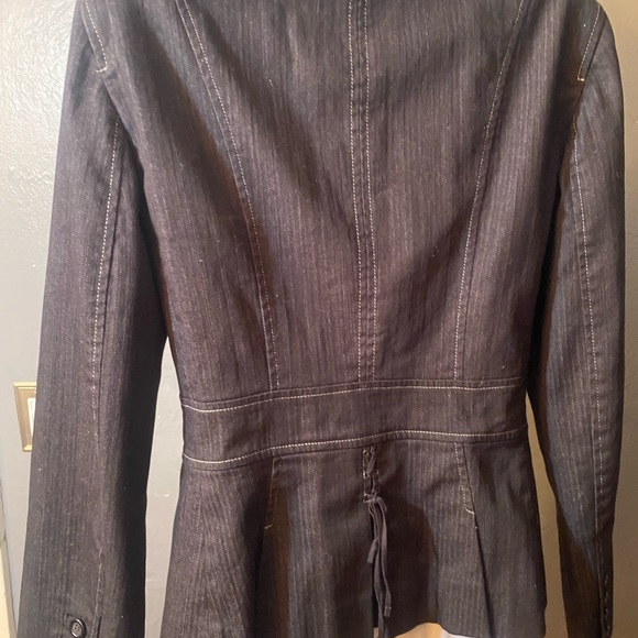 Ann Taylor Loft Black Jean Button Blazer - Picture 11 of 16